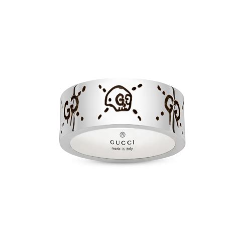 Gucci Ghost 9mm Ring In Silver YBC455318001.